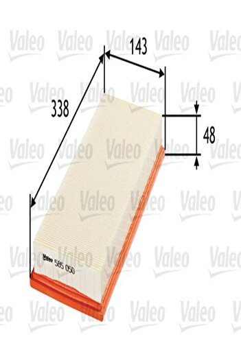 VALEO 585050 Air Filter ( Ford : Mondeo III 1.8 2.0 2.5 3.0 V6 2.0 Tdci 1s719601a1b (wa779654)