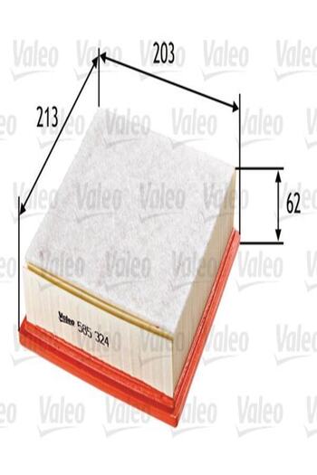 VALEO 585324 Air Filter (PRICE:DOBLO 10-/LINEA 07-/PUNTO 05-/OPEL:COMBO ALF585324FAA (WF898423)