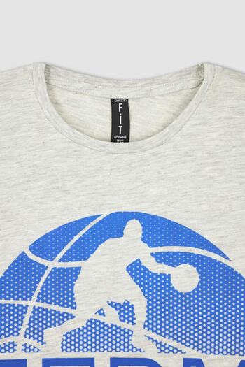 DeFacto Boy's Crew Neck Printed Undershirt
