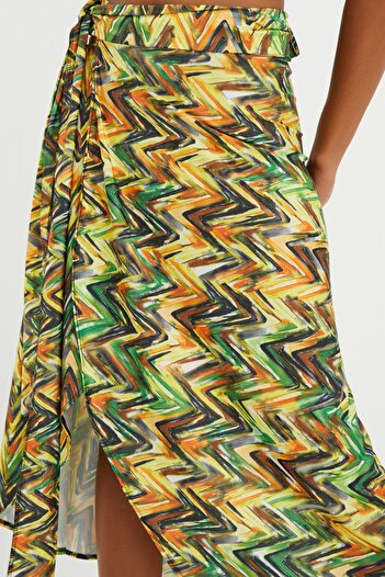 Quincey Multicolored Wrap Skirt