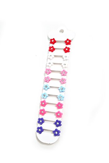 Zupimo Hair Beads - Easy to Close Hair Ornament with Flower Pattern 24 Pieces