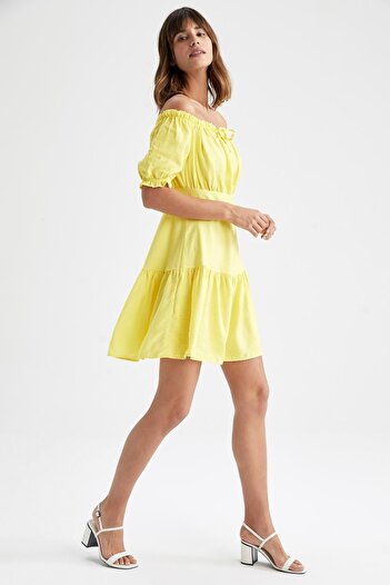 DeFacto Μίνι κοντομάνικο φόρεμα Off Shoulder