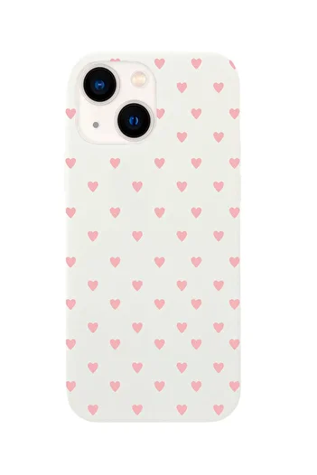 Rupti iPhone 13 Compatible Heart Coating Design Launch Case