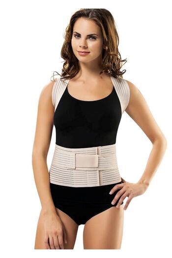 Letti Women's Skin Color Upright Posture Corset (posturex Corset)