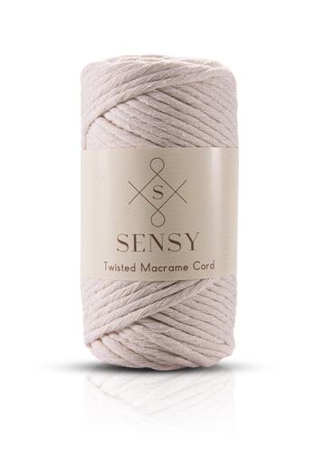SENSY Premium Scanned Macrame Macrame Hobby Thread Set of 3 Ecru