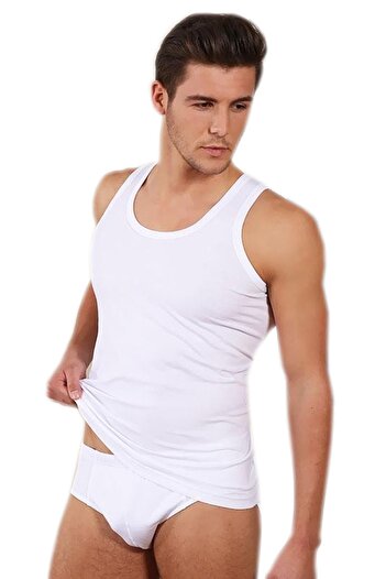 Berrak Men's White 2 Pieces Athlete Panties Set