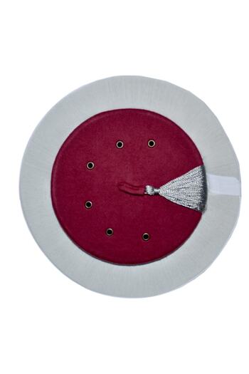 şahinbak Burgundy Yellow - Flat Fes, Imam Yellow, Cube and Mosque Set (S050)
