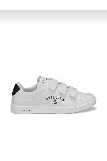 U.S. Polo Assn. Unisex White Flat Sole Shoes