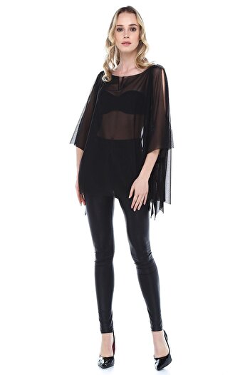 Quincey Shoulder Detailed Tulle Tunic