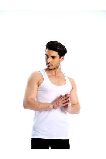 ATİLLA İÇ GİYİM Lycra Men's Undershirt 3 Pieces