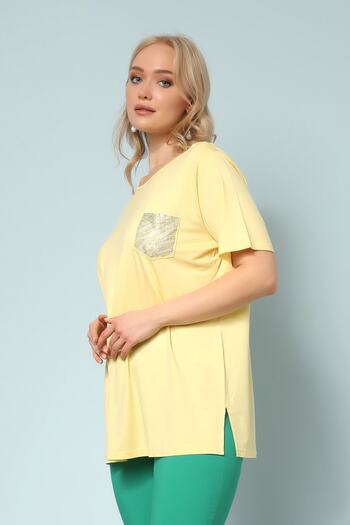 Two Mail Pocket Detailed Blouse