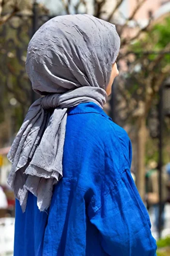 NUR İPEK Women's Bamboo Shawl Gray