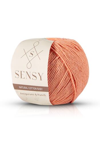 SENSY Premium Amigurumi Floss Punch (TORCH) Baby Soft Cotton 50 gr Πλεκτό σχοινί ελαφρύ σολομό