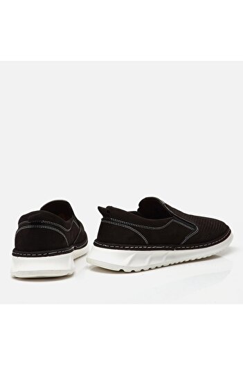 Hotiç Genuine Leather Hotiç Black Loafer Shoes