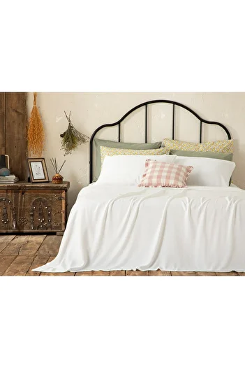 English Home Genesis Soft Touch White Single Pique Set - 150x220 cm