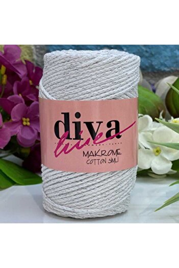 Diva İplik Diva Macrame Cotton Glitter 2101 Gms