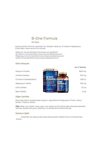 Nutraxin B-One Formula 90 Tablets - Omega 3, Coq-10, Vitamin Max and Vitamin B Capsules