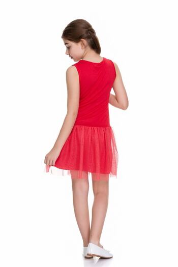 Cicitime Unicorn Embroidered Tulle Children's Dress