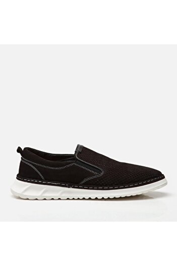 Hotiç Genuine Leather Hotiç Black Loafer Shoes
