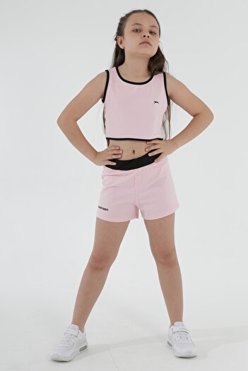 Slazenger Σετ κοριτσίστικη φόρμα Desta Ροζ