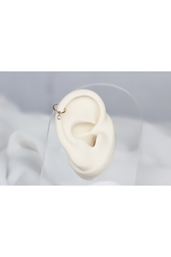 Glorria Altın Damla Halka Piercing