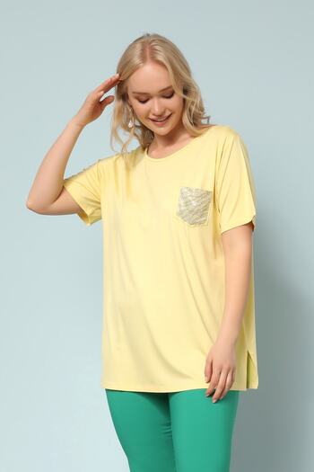 Two Mail Pocket Detailed Blouse