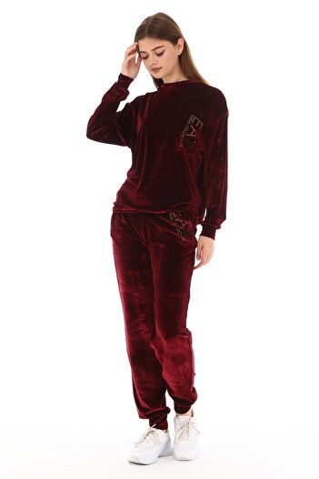 İkmal Σετ λαιμόκοψης Ea Stone Claret Red Crew