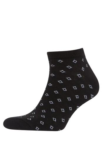 DeFacto Men's Cotton 3-Piece Short Socks