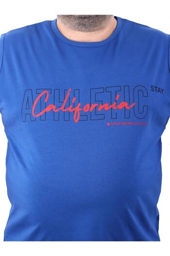Starbattal Ανδρικό Αθλητικό Μπλουζάκι Bis Collar Athletic Indigo 22126-3