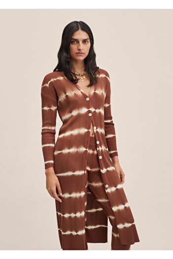 MANGO Woman Long Batik Cardigan