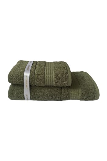 Özdilek Trendy Beach Size Bath Towel Set - 70x140 Cm+50x90 Cm
