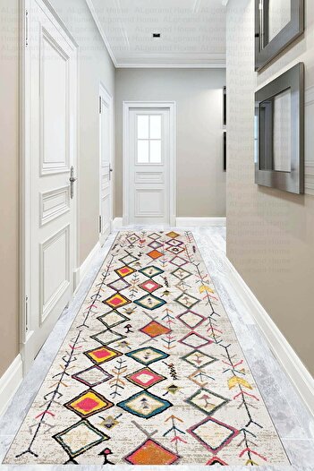ALgorand Home Decorative Washable Town Series Runner with Non-Slip Base