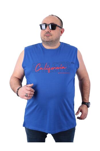 Starbattal Ανδρικό Αθλητικό Μπλουζάκι Bis Collar Athletic Indigo 22126-3