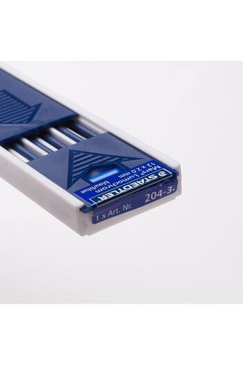 Staedtler 204-3 Mars Lumochrome ( 2.0 Mm ) 12 Pieces Pencil Tips Blue