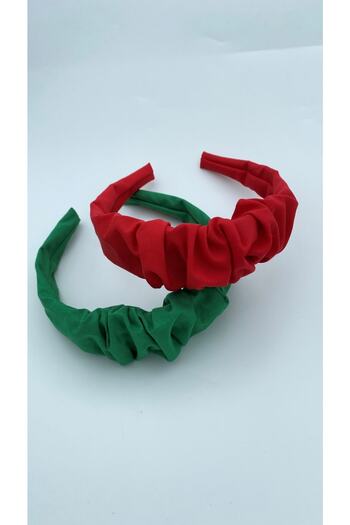 White Alamode Green and Red Colored 2-Piece Crown