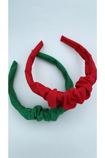 White Alamode Green and Red Colored 2-Piece Crown
