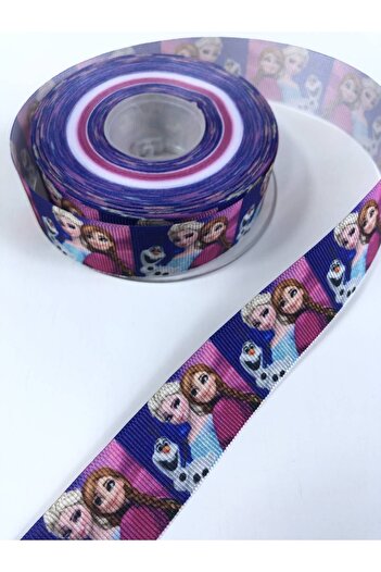 Hobigram Πολύχρωμη κορδέλα Grosgrain με φιγούρα Elsa – Ειδικό σχέδιο, αξεσουάρ, ποιοτική παραγωγή, λαμπερό στυλ – Kur