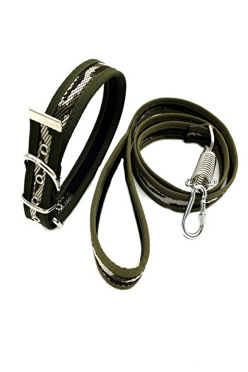 Tasma Market Military Camouflage Dog Collar and Dog Walking Set