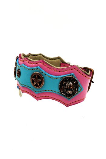Tasma Market Pink and Blue Star Tiger Female Dog Collar