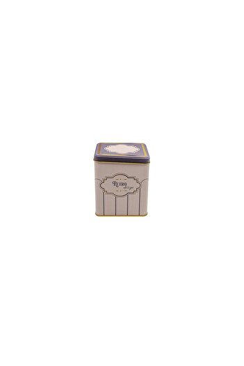 EVLE Er024-U6 Retro Patterned Square Metal Storage Container 12X12 cm