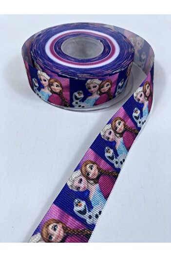 Hobigram Πολύχρωμη κορδέλα Grosgrain με φιγούρα Elsa – Ειδικό σχέδιο, αξεσουάρ, ποιοτική παραγωγή, λαμπερό στυλ – Kur