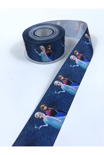 Hobigram Panglică Grosgrain Figurată Anna Elsa 4 Cm Lățime – Panglică, Design Elegant, Accesoriu Femei – Panglică – Kurde
