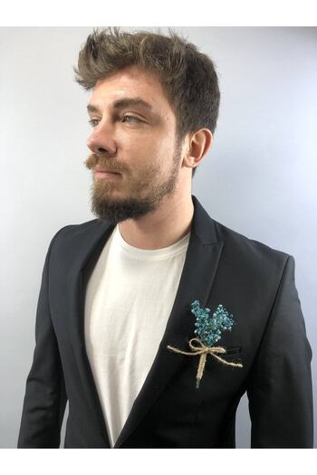 Hobigram Blue Chips Groom Boutonniere – Ειδικό σχέδιο, Αξεσουάρ, Ποιοτική Παραγωγή, Εντυπωσιακό Στιλ – Τεχνητό Τσιπ