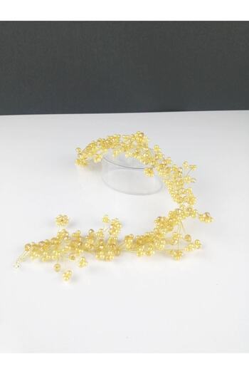 Hobigram Mustard Crystal Hair and Turban Accessory – Special Design, Accessory, Quality Production, Eye-Catching Style