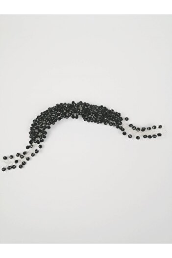 Hobigram Women's Black Crystal Stone Hair and Turban Accessory – Other Hair Accessories, Stylish Design – Other Hair