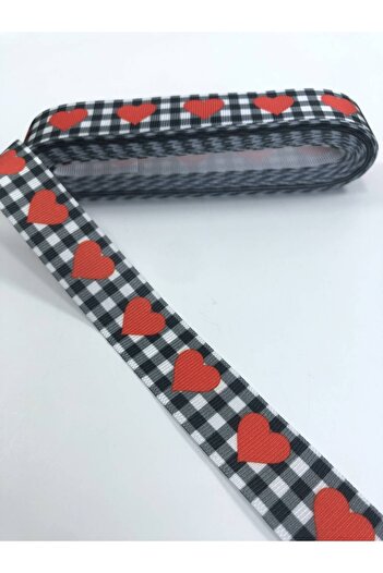 Hobigram Κόκκινη μεγάλη καρδιά με σχέδιο Grosgrain Κορδέλα – Κορδέλα, Κομψό Σχέδιο, Γυναικείο Αξεσουάρ – Κορδέλα