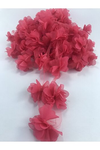 Hobigram Neon Fuchsia Laser Cut Rose Decoration Packaging Material Organza Fabric Artificial Flower 12 Pieces Rose – Deko