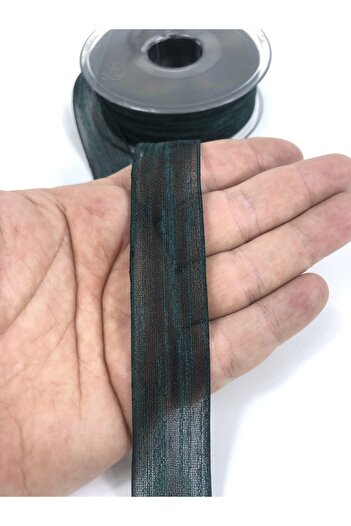 Hobigram Panglică Nopeli verde petrol Prețul este pentru 1 metru - Panglică, Design elegant, Accesoriu pentru femei
