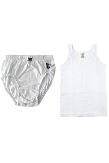 Tutku Boy's Cotton Undershirt and White Underpants Set 3 Pack