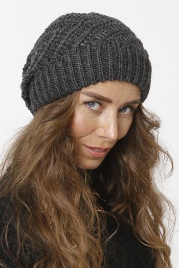 Vemod 36 Lined Knitwear Knitted Beret - Anthracite